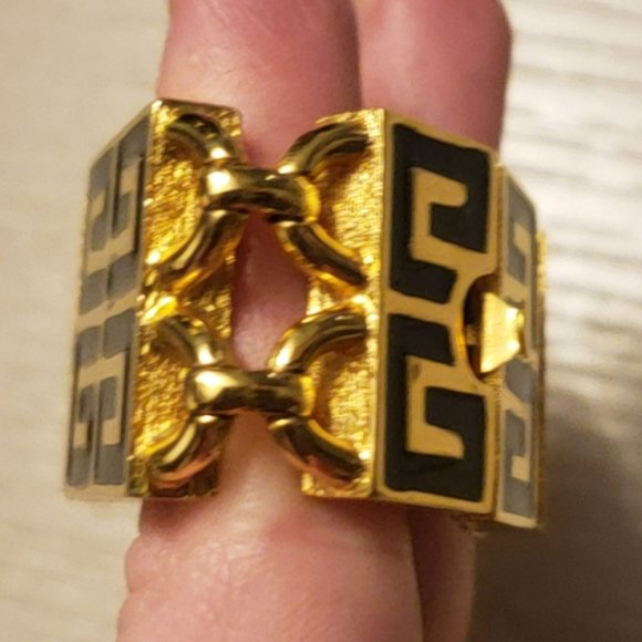 Givenchy Vintage 4G Logo Bracelet 1977 Gold-Plated Collector - Picture 11 of 16